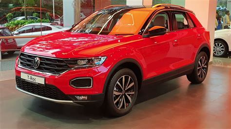 New Volkswagen T Roc Flash Red Dual Tone Exterior And Interior In 4k