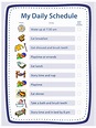 Daily schedule template for kids - fassolo