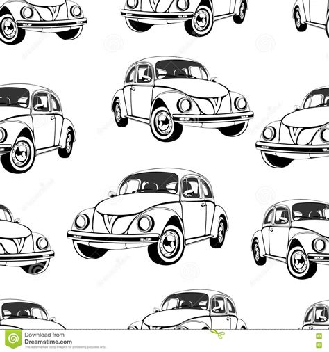 Cars tekening voor kinderen printen online. Uitstekend Auto Naadloos Patroon, Zwart-witte Retro Beeldverhaalachtergrond, Kleurend Boek ...