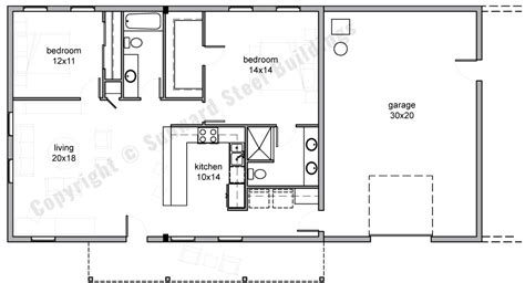 40 X 60 Barndominium Floor Plans