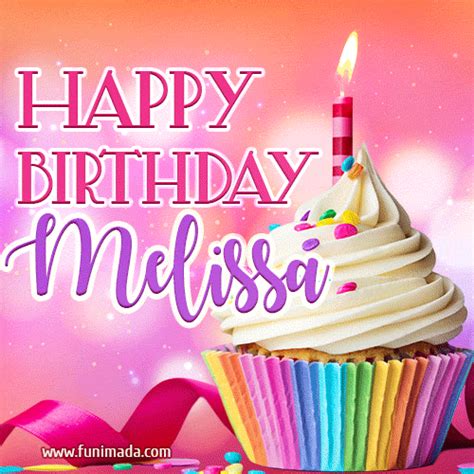 Happy Birthday Melissa Lovely Animated 