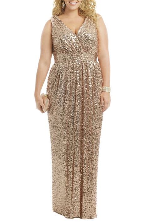Most Stunning Gold Plus Size Prom Dresses Attire Plus Size