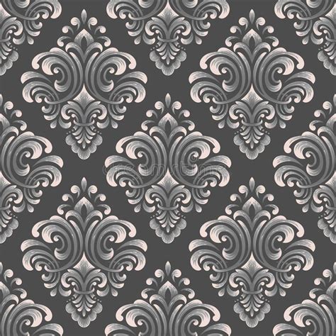 Vector Damask Seamless Pattern Element Classical Luxury Old Fashioned