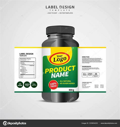 bottle label package template design label design mock design label stock vector image by