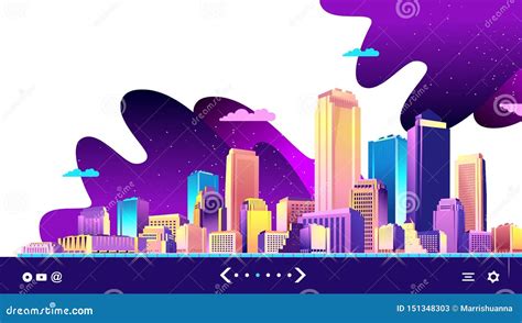 Abstract City Banner Stock Vector Illustration Of Bank 151348303