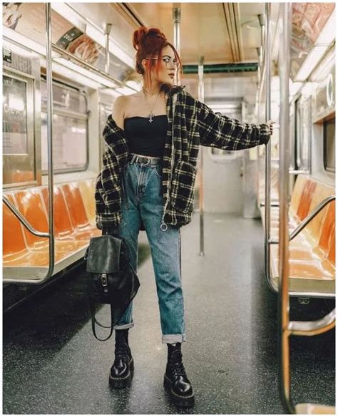 ♥ 90s Flannel For Style Inspiration 32 Retro Outfits Hipster Outfits