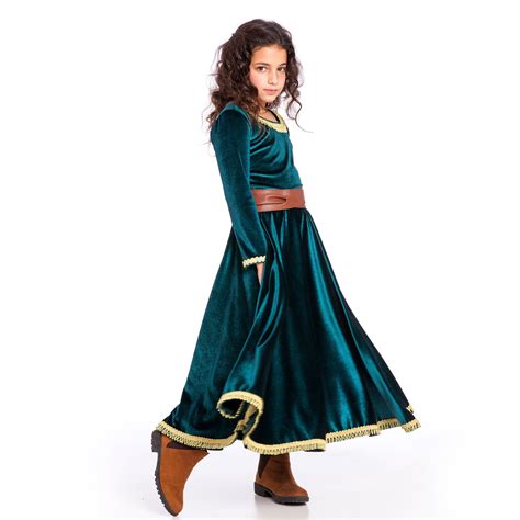 Costumes Reenactment Theater Nwt Merida Disney Brave Royal Dress