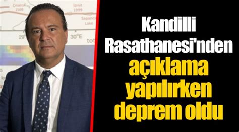 Kandilli rasathanesi'nden art arda açıklamalar! Kandilli Rasathanesi'nden açıklama yapılırken deprem oldu ...