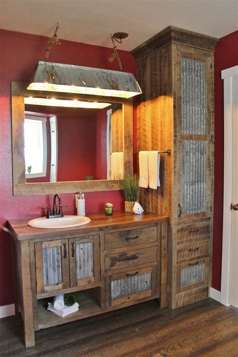 Handmade Rustic Bathroom Vanity 48 Reclaimed Barn Wood Vanity Wbarn