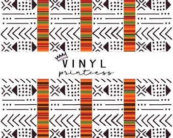 African Kente Cloth Printed Vinyl Choose From Adhesive Vinyl Etsy