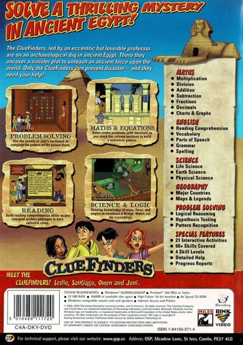 The Cluefinders 4th Grade Adventures 1997 Box Cover Art Mobygames