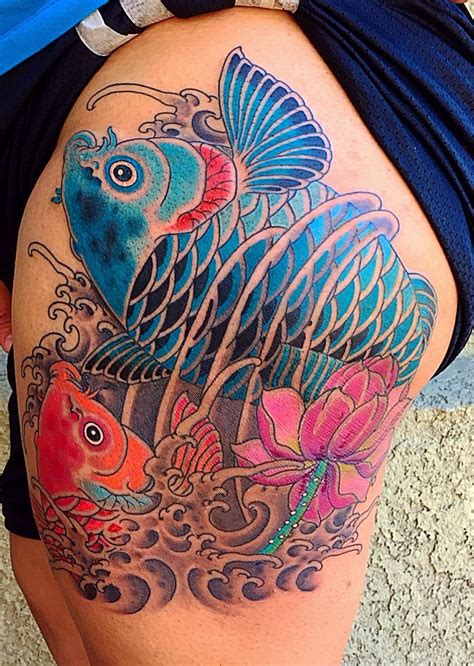 My Recently Done Koi Fish Tattoo Done By Julian Zeff At Unbreakable
