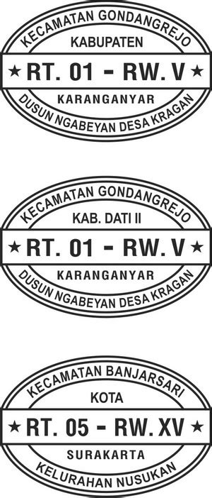 Contoh Stempel Rt Rukun Tetangga Contoh Stempelcontoh Stempel