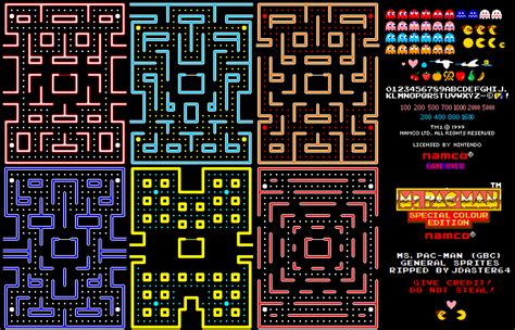 The Spriters Resource Full Sheet View Ms Pac Man Special Color