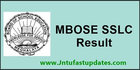Mbose Sslc Result 2018 Released Meghalaya 10th Results Name Wise