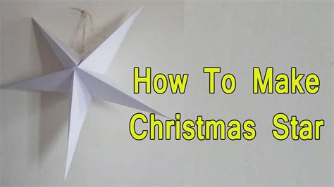 How To Make Christmas Star In Paper Christmas Craft Creations Youtube