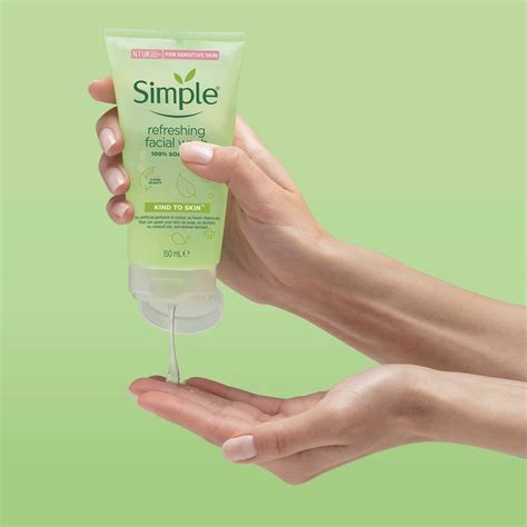 Simple Kind To Skin Refreshing Facial Gel Wash 150ml Ivys Store