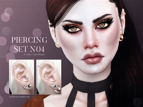 Piercing Set N04 By Pralinesims At Tsr Sims 4 Updates