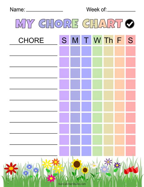 Chore Chart For Adults Templates Printable Templates Free