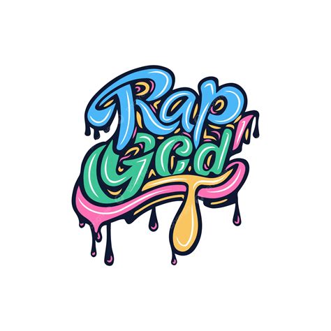 Rap God Graffiti Typography Vector Rap God Graffiti Typography Png