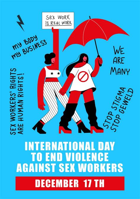poster december 17 protest women prostitutes international day to end violence against sex