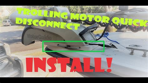 Installing A Trolling Motor Quick Release On My Boat Youtube