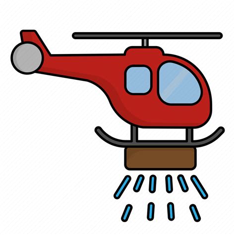 Firefighter Fire Helicopter Icon Download On Iconfinder
