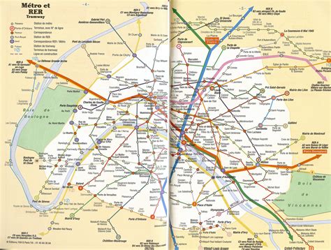 Large Scale Metro Map Of Paris City Paris Large Scale Metro Map