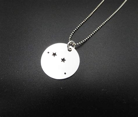 Sterling Silver Aries Star Sign Necklace Zodiac Jewellery Etsy