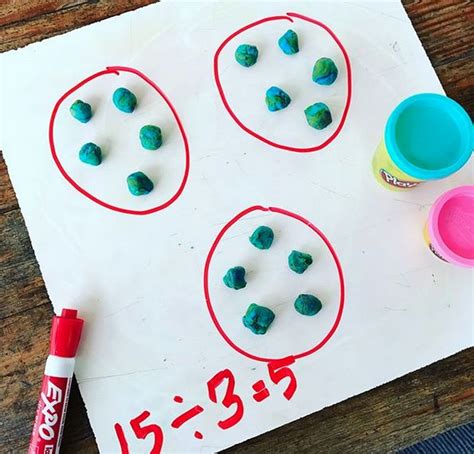 Teaching Division With Playdough Big Kids Need To Use Math