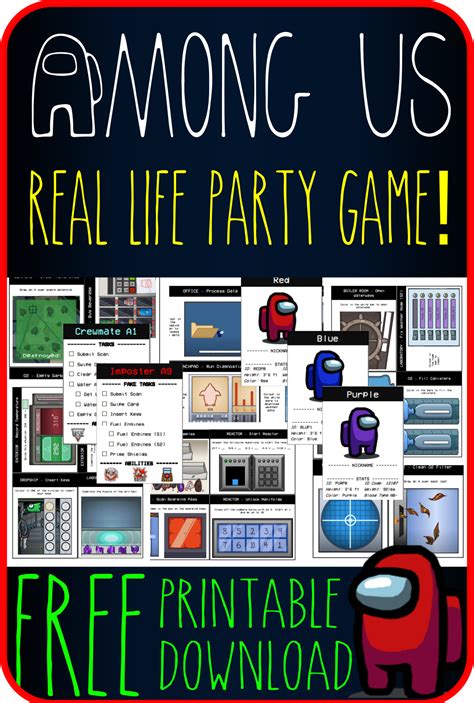 Among Us Irl Party Game Dream Theme Parties
