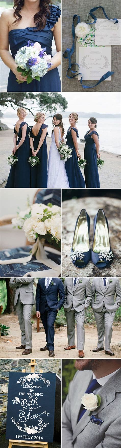 Navy Blue And Gray Wedding Theme Wedding