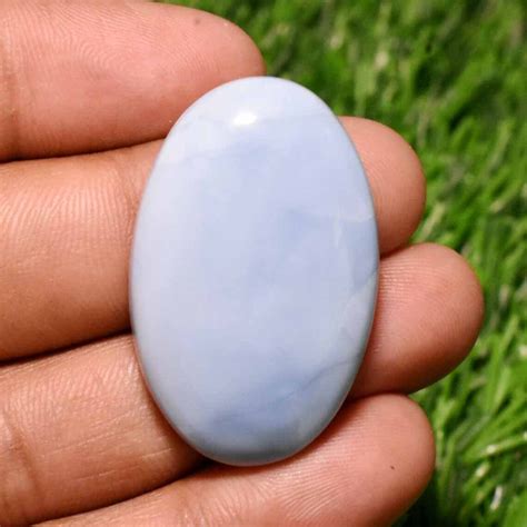 Aaa Quality Natural Blue Opal Gemstone Blue Opal Cabochon Etsy