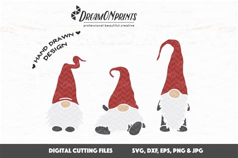 Svg Files For Silhouette Svg Files For Cricut Gnome Svg Christmas
