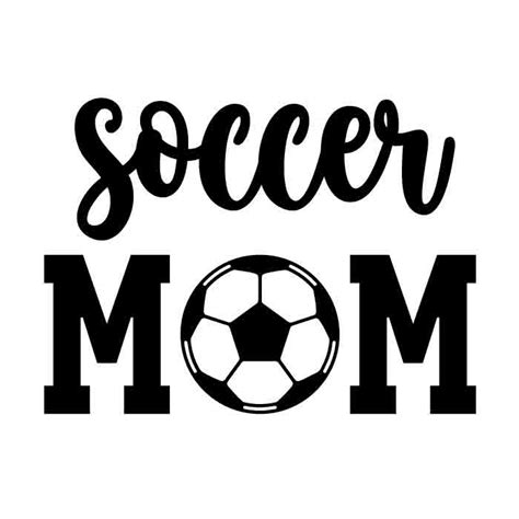 Embellishments Papercraft Svg Gif Instant Download Image Files Cricut Soccer Mom Cut File