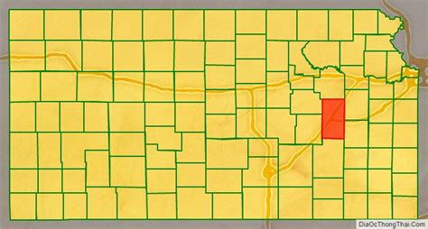 Map Of Lyon County Kansas