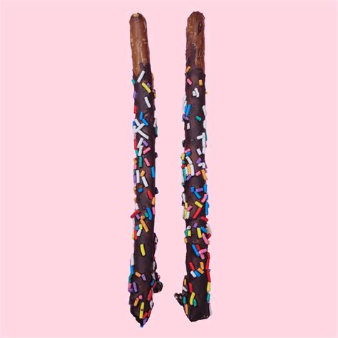 Chocolate Dipped Pretzel Rods 2 Pack