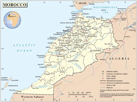 Carte Du Maroc Vacances Arts Guides Voyages