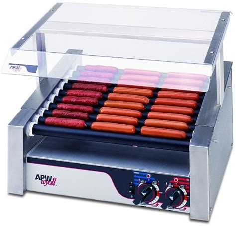 Apw Wyott Hrs 50s 1320 Watt Electric Hot Dog Roller Grill 50 Capacity