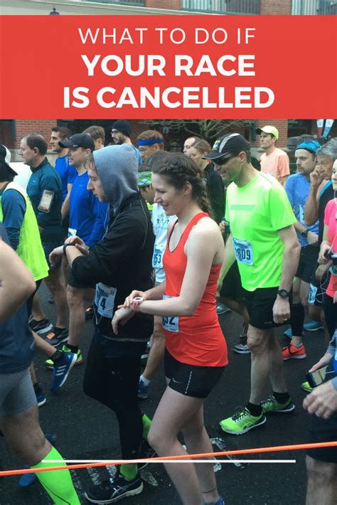 What To Do If Your Race Is Cancelled