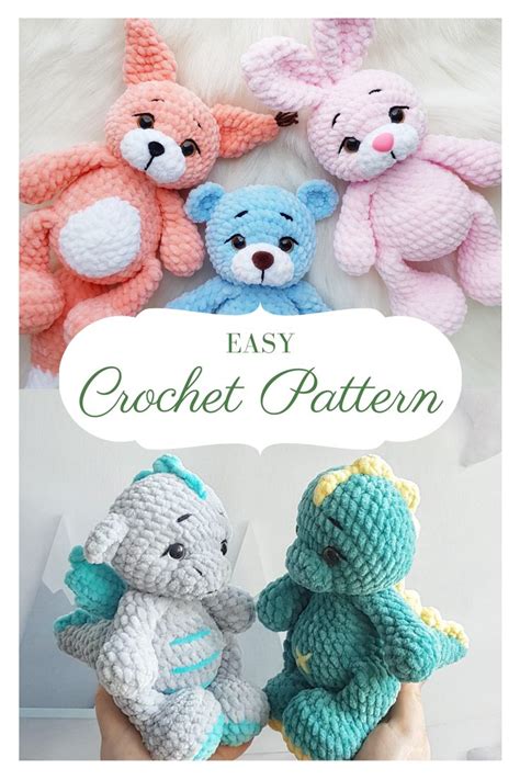 Easy Crochet Pattern Plush Pattern Amigurumi Toys Cute Crochet 23e