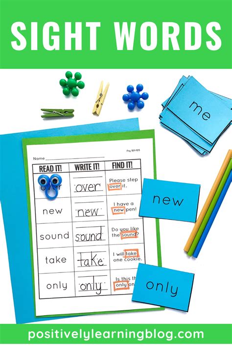 Fry Words Worksheets Set 2 Positively Learning