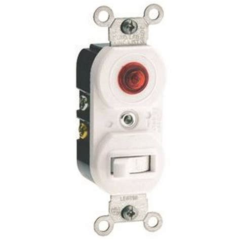 1 Pole Commercial Grade Ac Combination Toggle Switch And Neon Pilot