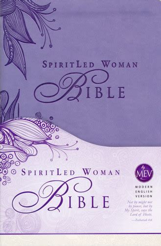 Mev Spiritled Woman Bible Lavender Leather Like Mev Book Icm Books