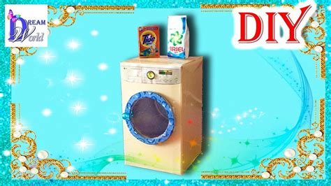 Tutorial Miniature Washing Machine Washing Machine Tutorial Diy