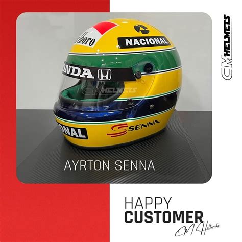 Iconic Customization To Ayrton Sennas Formula 1 Helmet Cm Helmets