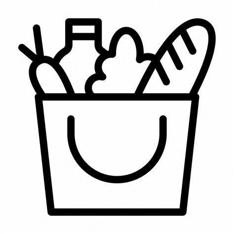 Grocery Food Supermarket Shopping Market Groceries Icon Download