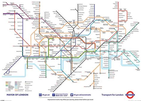 London Underground Map Giant Poster 140x100