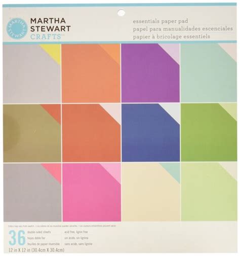 Martha Stewart Crafts Essentials Solid 12 X 12 Paper Pad You Choose Ebay