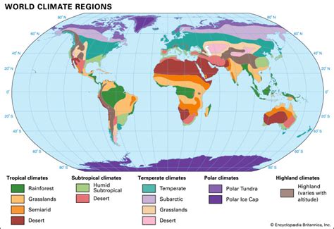 Climate Zones Diagram Quizlet